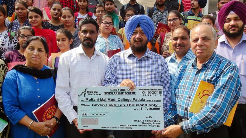 Sarbat Da Bhala Charitable Trust Regd S P Singh Oberoi Corporate sponsors generously fund college scholarships for students studying primary and secondary education. sarbat da bhala charitable trust regd s p singh oberoi